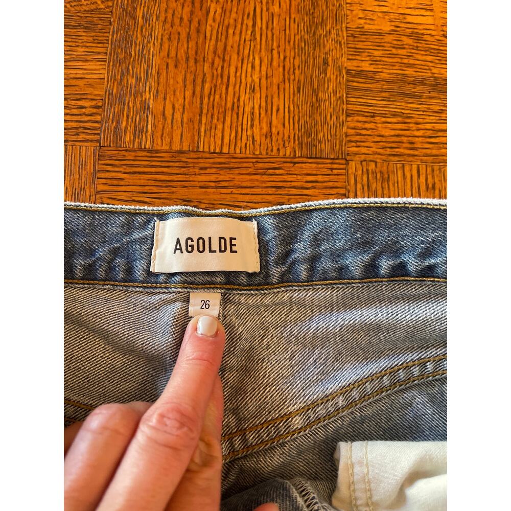 AGOLDE BUSTED KNEE KELLY JEAN SIZE 26 - Picture 3 of 7